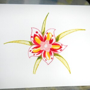 Tiger Lily Notecards - Set of 5 cards with envelopes
