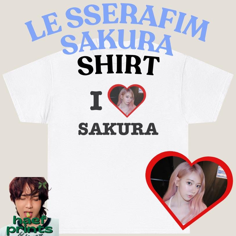 Le Sserafim Shirt Sakura - Etsy