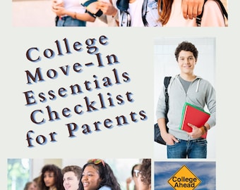 College Move-In Essentials Checklist for Parents | Printable PDF
