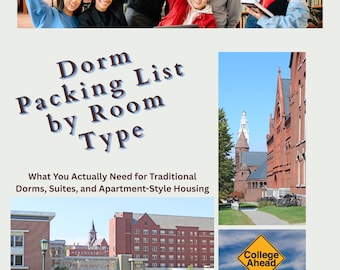 Dorm Packing List by Room Type | College Housing Checklist (PDF).