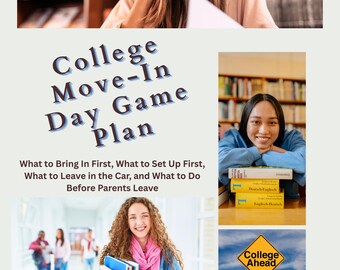 College Move-In Game Plan | Dorm Setup Strategy, Packing Checklist (Digital Download)