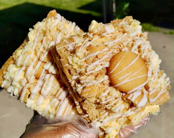 Bananen Pudding Blondies