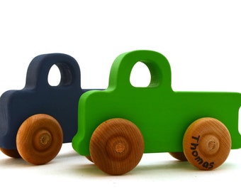 Wooden Toy Truck - Personalized Pickup Truck - Pick Any Color - Stocking Stuffer