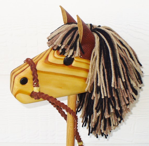 wooden stick horse