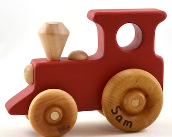 Personalized Toy Train - Choose Any Color - Wooden Toy Train - Etsy Kids