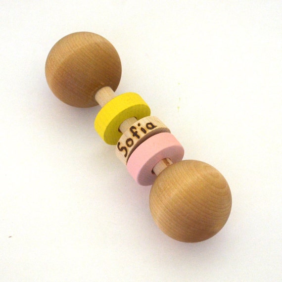wooden rattle