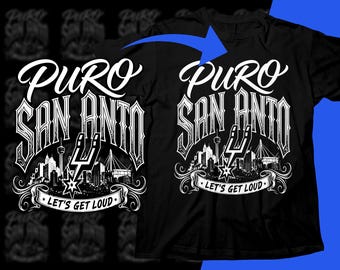 Diseño de camiseta Puro San Anto Spurs PNG