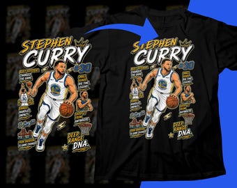 Diseño de camiseta de Stephen Curry, ropa urbana de baloncesto por sublimación: diseño de semitonos para camiseta gráfica PNG (descarga digital)