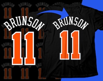 Diseño de camiseta PNG de jugador de baloncesto: Diseño gráfico de semitonos de Jalen Brunson para sublimación (descarga digital)