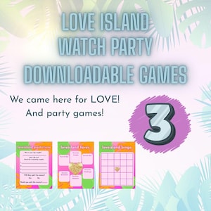 Love Island Watch Party Games Bundle | Printable Bingo, Predictions & More