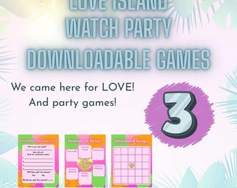 Love Island Watch Party Games Bundle | Printable Bingo, Predictions & More