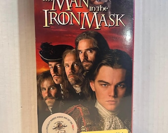 Versiegelte VHS – Der Mann mit der eisernen Maske | Vintage Leonardo DiCaprio VHS | Seltene Sammleredition
