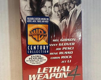 Förseglad VHS - Lethal Weapon 4 | Mel Gibson & Danny Glover | Vintage actionfilm VHS