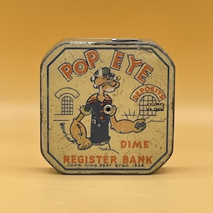 Popeye Dime Bank - Etsy