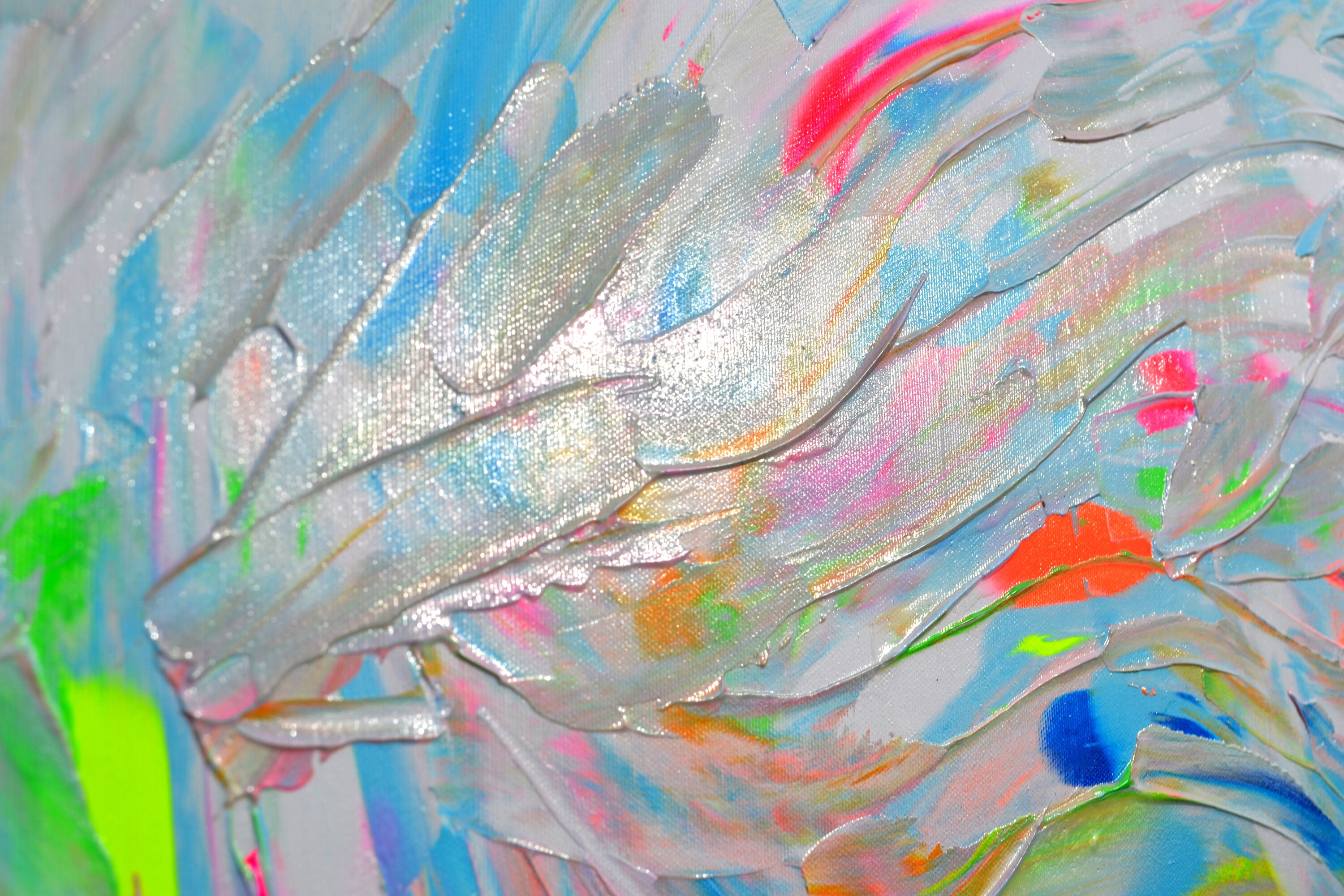 Large Abstract PASTEL BLUE Art Style Painting 55x31.5 Etsy UK