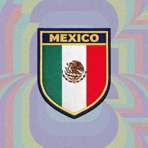 Diseño de bordado de Escudo de México Mundial 2026 Futbol – Archivo Digital