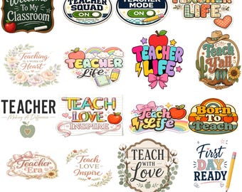 Teacher PNG bundle, sweatshirts appreciation sign and gift, back to school, first day of school, kindergarten, later gator tshirt, Clipart,