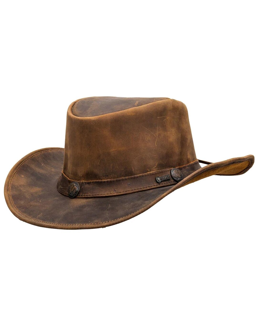 Outback Style Rugged Australian Outback Style - Oilskin Leather Cowboy Hat - Etsy