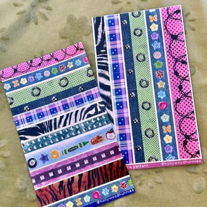 Patterned Boarder Stickers | Cute Scrapbook Supplies, Laptop Sticker, Junk Journal, Scrapbooking & Collage Supplies