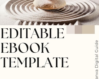 Redigerbar Canva Pro e-boksmall Minimalistisk digital guide för online-varumärken