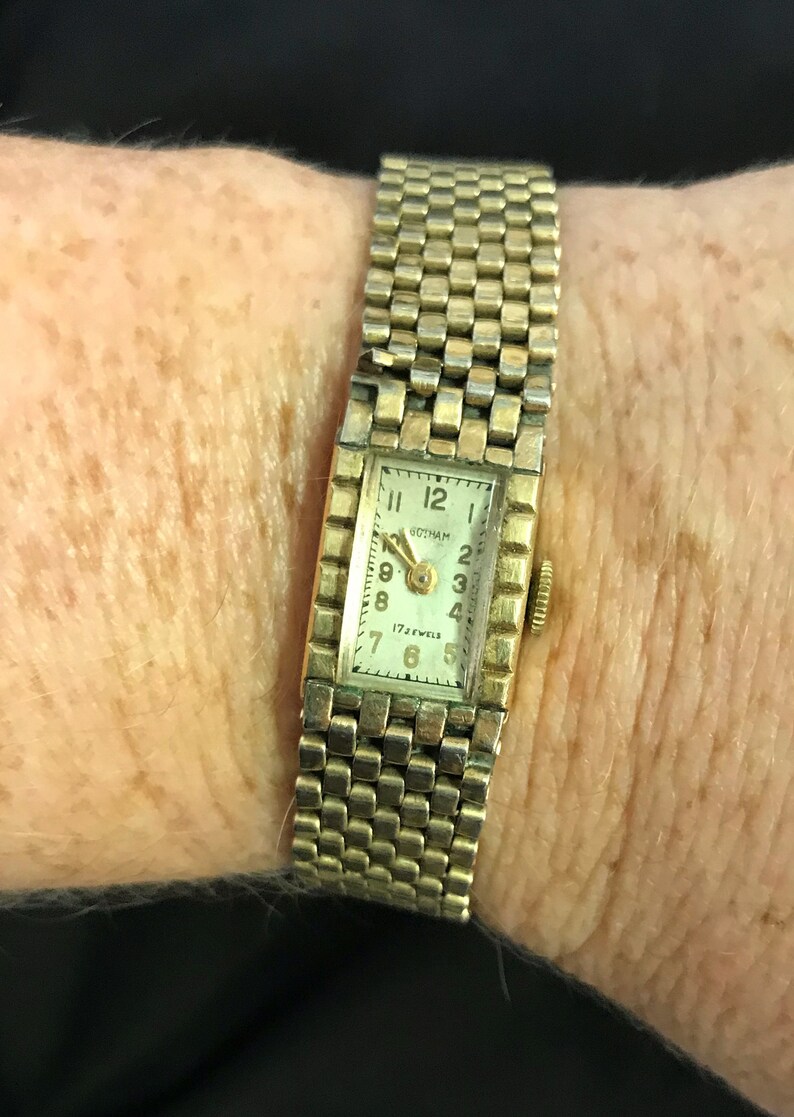 Vintage Gold Plated Gotham Watch With Engraving to My - Etsy
