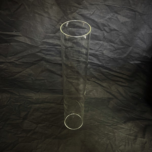 2-1/2" Diameter x 14" Tall Clear Glass Cylinder Light or Candle Cover