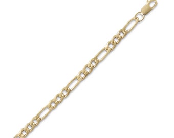 3.6mm MEN'S 14K Gold Filled Figaro Chain Necklace or Bracelet 7" 8" 16" 18" 20" 24" 30"