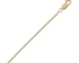 1.5mm 14K Gold Filled Box Chain Necklace for Pendant - 16 18 20 22 24 30 inches