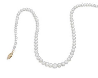 17" 3.5mm - 8mm Cultured Freshwater Pearl Necklace