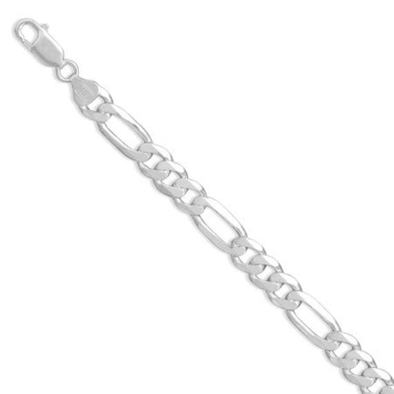 MEN'S 8mm Sterling Silver FIGARO Bracelet or Necklace | Etsy
