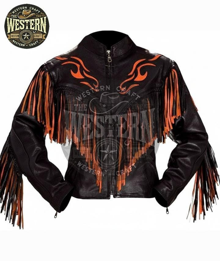 Harley Davidson Leather Flames Jacket - Etsy