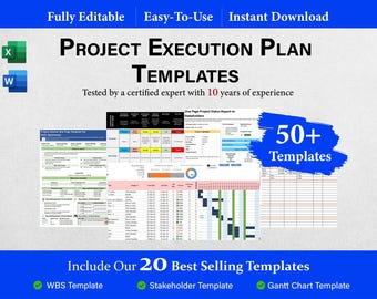 Project Execution Plan Template | Planning | Framework | Project Management