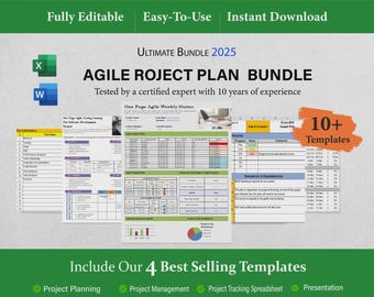 Agile Project Management Template | Agile Methodology | agile Project Tracker | Agile Project Planning | Agile Framework