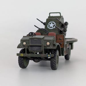 CMP F60L con cañones antiaéreos cuádruples Polsten (Canadá, Segunda Guerra Mundial) - Miniatura impresa en 3D a escala para juegos de guerra