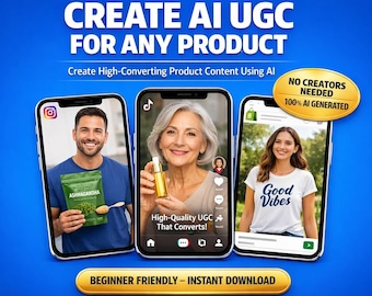 AI UGC Image & Video Generator – Create High Quality Product Content That Converts for Ecommerce, Ads, Social Media Using AI Tools Pro 2026