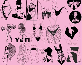 Body Positivity, Sexy Woman Body ,Girl Gang , Girls Body , SexyAss, Bikini, Instant Download , Svg , Eps , Png , Dxf