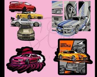 JDMベクター、車のSVG、Tシャツ用JDM、デジタル印刷、JDM SVG、JDMレジェンド
