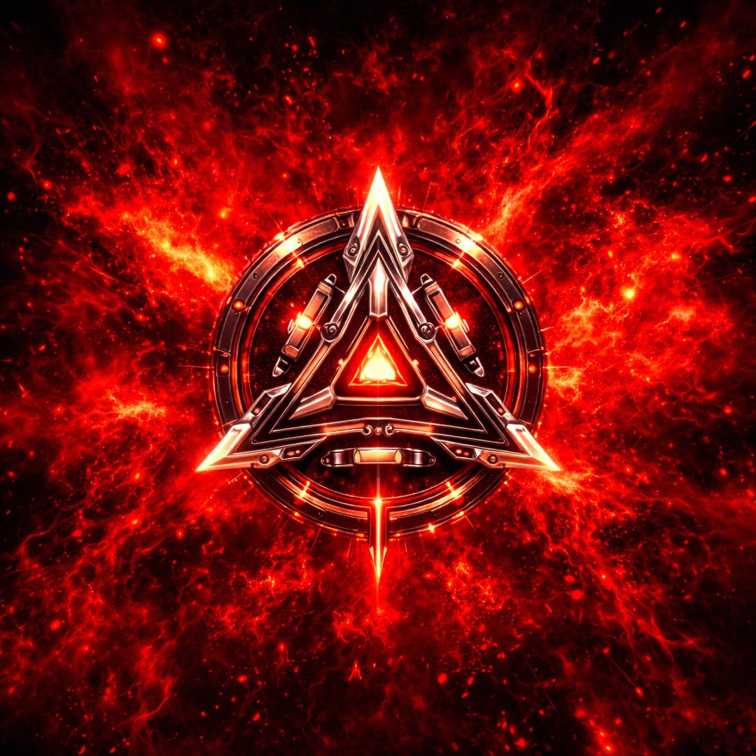 CORE SIGIL – Red Dark Tech Symbol Artwork (3000x3000 PNG) - Etsy