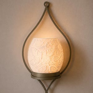 Schmetterling Wandlicht für LED Teelicht | 3D gedruckte Lampe | Wanddeko Schmetterlinge | Geschenkidee | MaMeLeCh