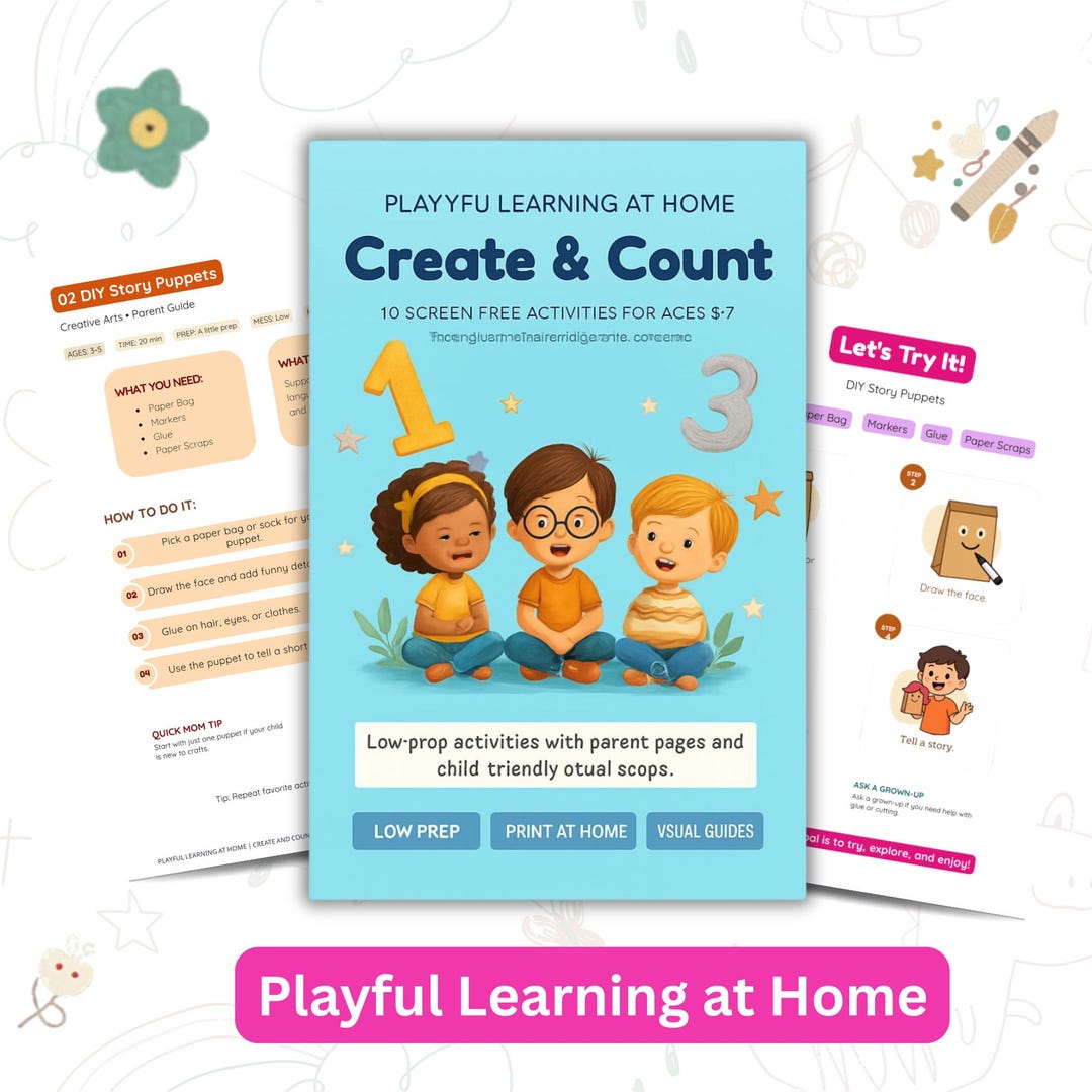 Create & Count Printable Activities | Counting Worksheets for Kids ...