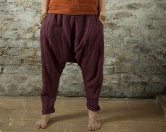 Leinenhose SHANTI | Leinenhose | Yogahose aus Leinen | lockere Leinenhose | Leinenhose Damen | Haremshose | Hippie Hose | Boho Hose