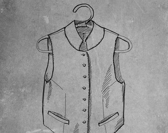 linen vest VICTORIA | linen waistcoat | victorian waistcoat | classic vest | classic waistcoat | buttoned vest | period vest