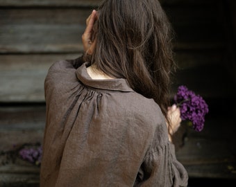 linen shirt ARTISAN,  antique French style