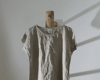 Linen dress SIMPLICITY | loose linen summer dress for women | linen dress elegant | linen dress tunic | perfect summer dress | minimal dress