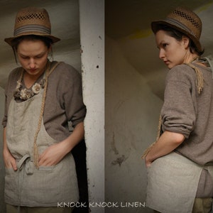Sawyer Apron | linen apron | everyday linen apron