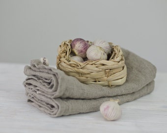 linen kitchen towels | set of 2 towels| Burlap Linen tea towels | natural linen towels | provence towels | raw linen towels