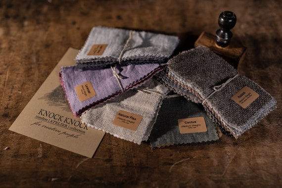 Linen Fabric Samples swatches by KnockKnockLinen