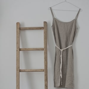 Vestido lencero de lino TWIG / Vestido camisola de lino / Vestido lencero de lino para fiestas / Vestido lencero de lino de largo midi / Vestido de lino para mujer
