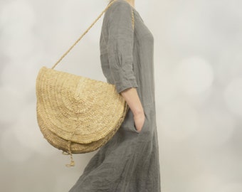 Linen Dress DESERT | maxi linen summer dress | bohemian linen dress | loose dress | dress with sleeves | kaftan dress | long summer dress