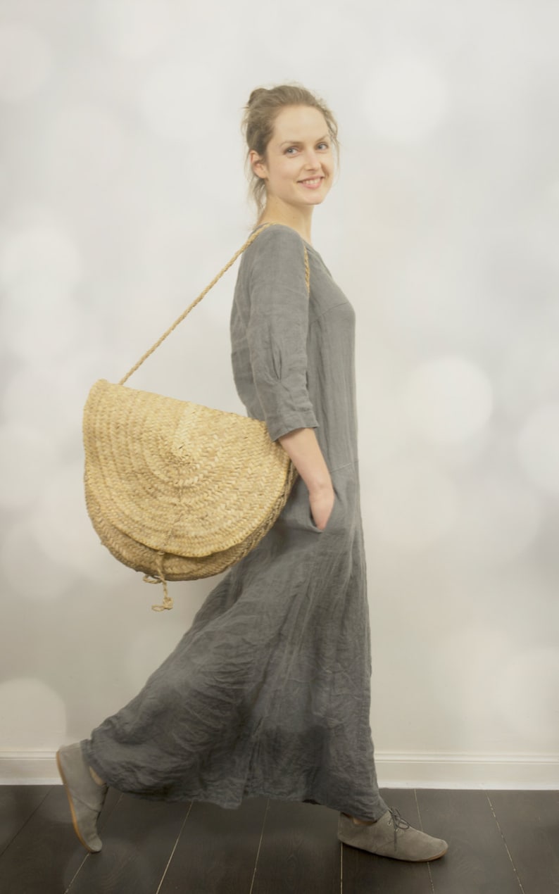 Linen Dress DESERT Maxi Linen Summer Dress Bohemian Linen Etsy Hong Kong